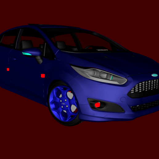 2016 Ford Fiesta dff Wagen Party GTA San Andreas gta zmodeler 3D print model - Mito3D
