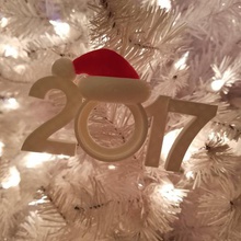 2017 navidad ornamento de la foto sombrero santa varios vacaciones recuerdo marco imagen 3d print model - Mito3D