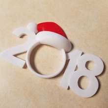 2018 navidad ornamento de la foto casa vacaciones el árbol xmas marco imagen 3d print model - Mito3D