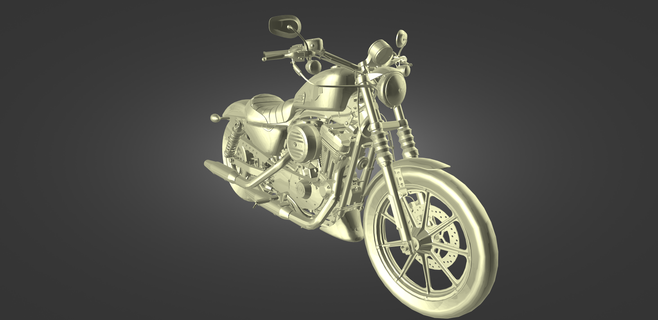 2018 harley davidson iron 883 bike motorbike motorcycle vehicle wheels biker sport moto gang outlaw angels retro 3d print model - Mito3D