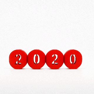 2020 2021 volteado texto pelotas Navidad vuelta año 3d print model - Mito3D