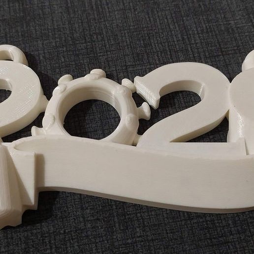 2020 Navidad ornamento base herramienta covid 19 máscara 3d impresión 3D print model - Mito3D