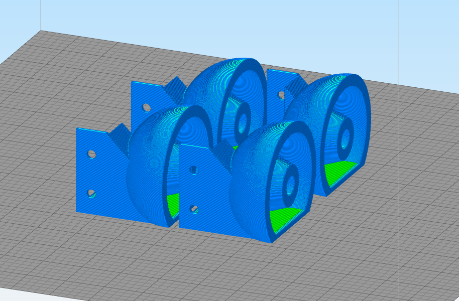 2020 corner wheeled feet 3D print model - Mito3D