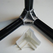 2020 cube assembly jig tool corner openbeam 3d printer parts 3d print model - Mito3D