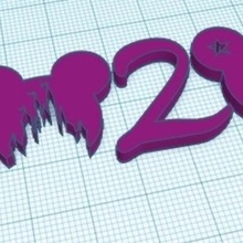 2020 disney vari anno nuovo la decorazione 3d print model - Mito3D