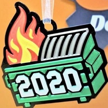 2020 flammes Merde fuck2020 covid covid2020 ornement Noël pendre an 3d print model - Mito3D
