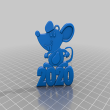 2020 mouse christmas decorations game toy rat new year tree 3d print model - Mito3D