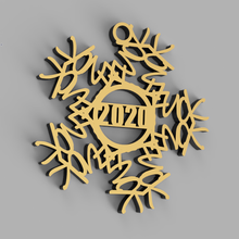 2020 snowflake ornament fashion fuck2020 fuckflake 3d print model - Mito3D