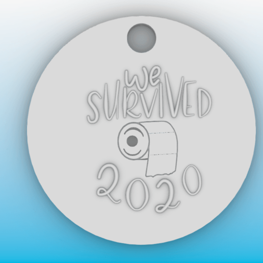 2020 überlebt Scheiße fuck2020 Covid covid2020 Ornament Haus Überlebende 3D print model - Mito3D