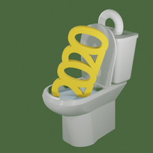2020 toilet ornament supports needed chirstmas new year art home 3d print model - Mito3D