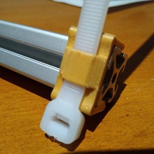 2020 ziptie clip divers le bricolage zip cravate extrusion aluminium D'ici à 3d print model - Mito3D