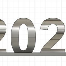 2021 2022 gadget illusion text ta7ldu year chrismast 3d print model - Mito3D
