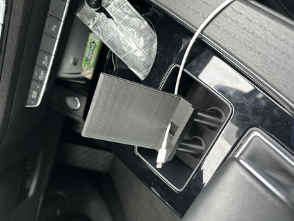 2021 audi a5 phone suporte retangular compartimento carro veículo copo apoia fixo célula sportback 3d print model - Mito3D