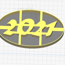 2021 biscoito cortador Cortador 3d print model - Mito3D