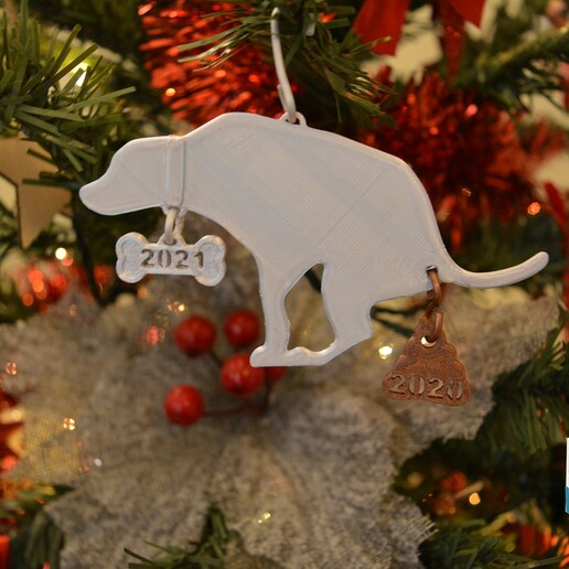 2021 dog poops 2020 ornament xmas christmas covid19 3D print model - Mito3D