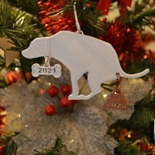 2021 perro caca 2020 ornamento Navidad covid19 3d print model - Mito3D