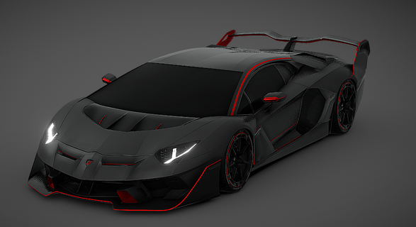 2022 Lamborghini svj pleinement 3d imprimable corps pièces gadget impression lambo 3d print model - Mito3D