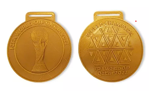 2022 world cup champions medal champion first place 3d print model - Mito3D