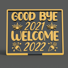 2022 gadget mutlu yıl iyi Hoşçakal dekorasyon 3d print model - Mito3D