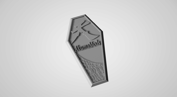 2023 akumamod's coffin ring halloween tacti prints 3d print model - Mito3D