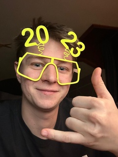 2023 glasses new year year's eve 3d print model - Mito3D