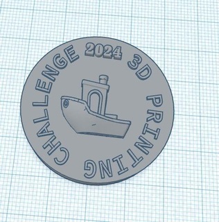 2024 3d printing challange benchy coin Tools 3d print model - Mito3D