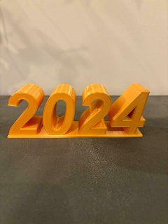 2024 logo gadget logo 2024 Nouveau an Nouveau an 3d print model - Mito3D