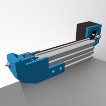 2040 mema17 Schrittmotor montieren Riemenspannung tool clamp t-Nut v-Schlitz Aluminium-Strangpressprofil 3d-Drucker-Komponente 3d-Drucker Teil cnc-Teil motor mount nema 17 3d print model - Mito3D