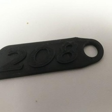 208 logo clé bague gadget peugeot stellantis psa voiture automobile porte clés 206 207 lionne griffe 3d print model - Mito3D