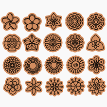 20 çiçek kurabiye kesiciler kalıbı kesici mevsim ilkbahar doğa 3d print model - Mito3D