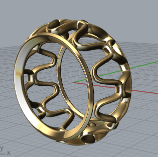 20 mm padronizar joalheria anel Projeto 3d impressão colar brincos pulseira pingente moda prata lei ouro banhado 3d print model - Mito3D