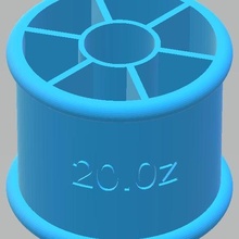 20 oz copo adp caneta torneiro construir ferramenta esposa 3d print model - Mito3D