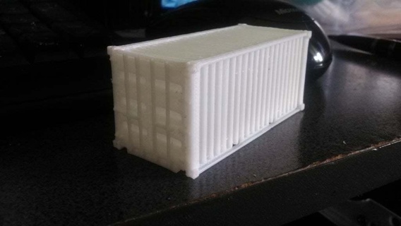 20ft Nakliye konteyner ho ölçek lojistik sahne 3d print model - Mito3D