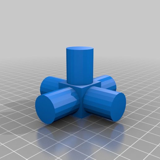 20mm condotto 4 centro 3D print model - Mito3D