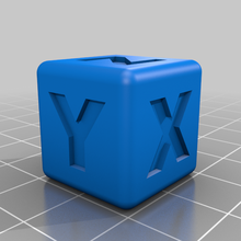 20mm xyz & straight edge calibration cubes 3d_printing_tests 3d print model - Mito3D