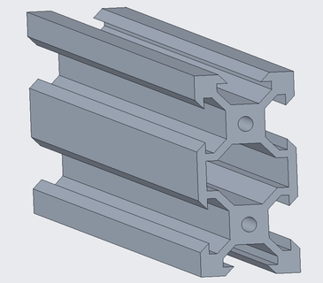 20x40x200mm extruded rail creality Tools 2040 extrusion 8020 aluminum 3d_printer_parts 3d print model - Mito3D