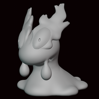 218- slugma pokemon figure statue videogame videogames miniature sculpture fanart figurine gold silver johto 3d print model - Mito3D