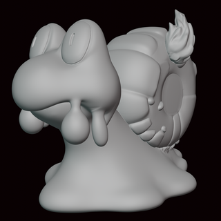 219 magcargo Pokemon figura statua video gioco videogiochi miniatura scultura fan art figurina oro argento gestione 3d print model - Mito3D