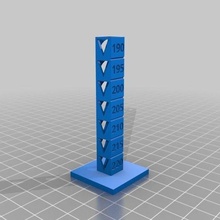 220-190 hatchbox pla tower 5deg steps tool customized 3d printing tests 3d print model - Mito3D