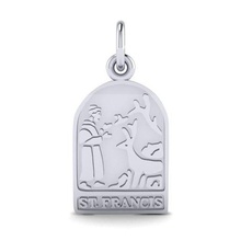 2249-silver-st-francis jewelry pendant charms braclete ring earrings 3d print model - Mito3D