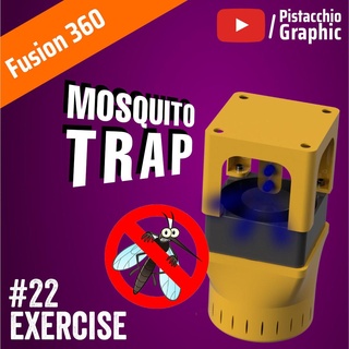 22 mosquito trampa fusión miércoles pistacho gráfico 360 fabricante tutorial Youtube 3d print model - Mito3D