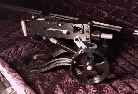 22lr belt lmg working parts fed beltfed turret firearm rifle pistol gun mechanical military lakeside tipmann magazine 3d print model - Mito3D
