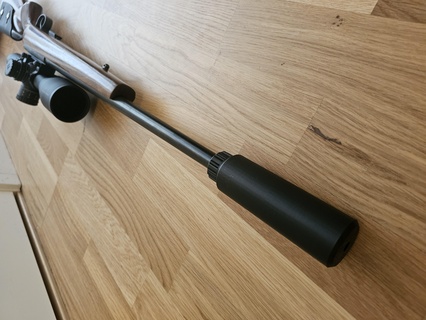 22lr fuego anular silenciador rifle supresor 3d print model - Mito3D
