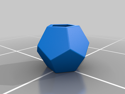 23 dodecahedron geometrik çiçek ekici tencere v1 Lisa inç araçlar konteyner vazo geometri hiyaşi Minami kutsal depolama konteynerler Kutu organizasyon 3d print model - Mito3D