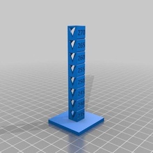 235-270 temp tower tool customized 3d printing tests 3d print model - Mito3D