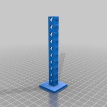 240-195 pla temp tower 5deg steps tool customized 3d printing tests 3d print model - Mito3D