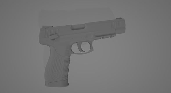 24 7 pistola arma fogo 3d print model - Mito3D