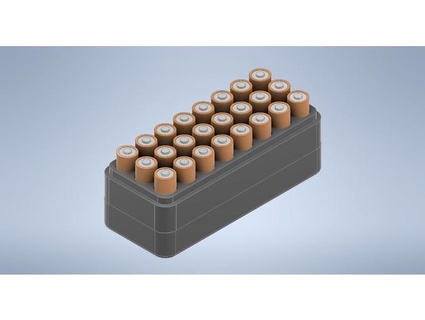 24 aa batería 3d print model - Mito3D