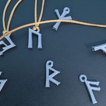 24 pack viking rune necklaces 3d print model - Mito3D