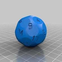 24 sided die customized dice 3d print model - Mito3D